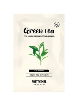 Total Solution Essential Sheet Mask Green Tea - Тканевая маска для лица с экстрактом зеленого чая, 23 гр