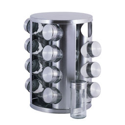 Набор емкостей для специй на круглой подставке 16 шт (7040) /Kamille/  фото 3