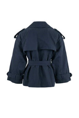 Vizon Yumusak Tuseli Kemerli Oversize Kruvaze Kapama Midi Trenckot TWOSS26TR00007 - Trendyolmilla фото 8