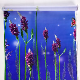 Штора рулонная Лаванда, 90200 см (с учётом креплений 3,5 см)