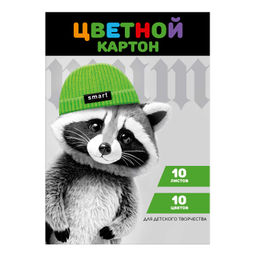 Цветной картон арт. 69973 ЕНОТ В ШАПОЧКЕ