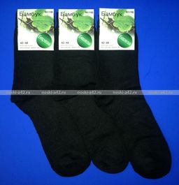 Цена за 12 пар. Носки мужские ECONOM черные 41-47 (фактически 41-44) - Алйша фото 4