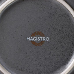 Тарелка Magistro Urban, d=22.5 см, фарфор, серая