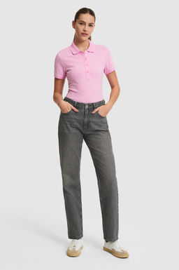 Kad_n Pembe Polo Yaka Basic Ti__rt