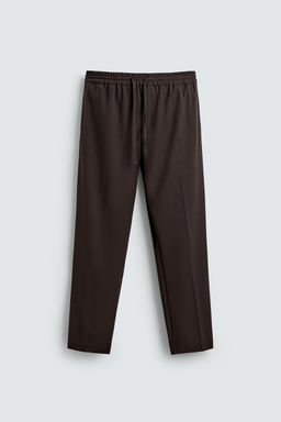 PANTAL?N CINTURA JOGGER CONFORT / Chocolate - Zara фото 7