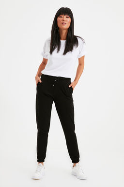 Siyah Basic Jogger Ince Orme Esofman Alt? Pantolon TWOAW21EA0194