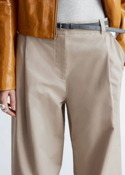 Pantalones de algod?n plisados - H&m фото 5