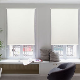 Штора рулонная Оливия, премиум блэкаут, 61160 см, 3 варианта крепления, цвет лён