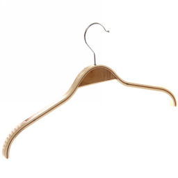 Цена за 5 шт. Плечики деревянные с антискользящим покрытием 37см, светлые