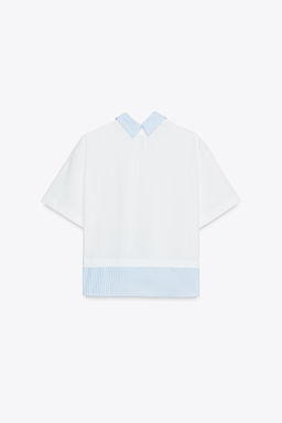 STRIPED COMBINED T-SHIRT - Zara фото 11