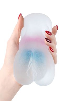 Мастурбатор реалистичный TOYFA Juicy Pussy Crystal Wave, TPE, 13,5 см  фото 5