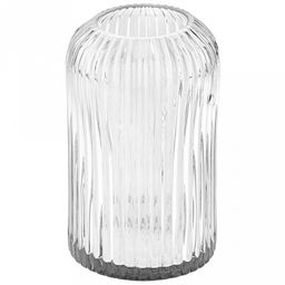 Ваза для цветов стеклянная "Харви-Бей-3" 1,25л, д11,5см, h20см, средняя, текстурная (Россия)