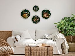 Набор для вышивания PANNA Живая картина JK-2258 Грибы. Белые 20.5 х 20.5 см