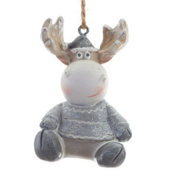 Фигурка декоративная подвесная "Олень", L4 W4 H5 см, 2в.