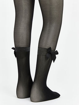 Fiyonk Detayl? K?z ?ocuk ?nce K?lotlu ?orap 2li