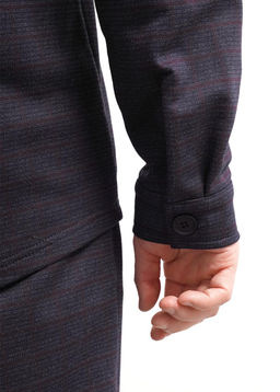 CLE Куртка муж. 452508/03ан т.серый/т.бордовый - Clever wear фото 4