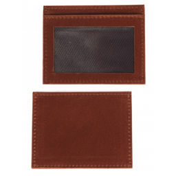 Обложка пропуск/карточка/проездной Croco-В-223 натуральная кожа коричневый пулл-ап матовый (219) 264326