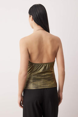 Taba Aksesuar Detayl? Degaje Yaka Orme Party Bluz TPRAW26BZ00062 - Trendyolmilla фото 4