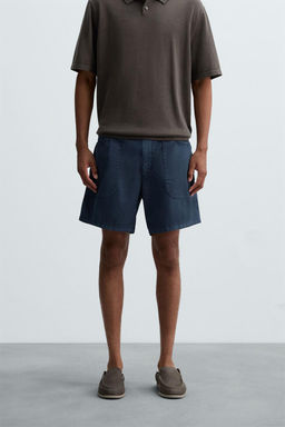 WASHED COTTON BERMUDA SHORTS - Zara фото 22