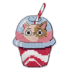 Klart набор для вышивания 8-553 Магниты. Коты прохладительные 7.5 х 7 см