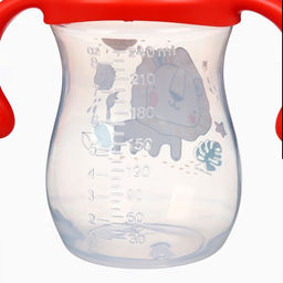 Бутылочка для кормления Крошка Я Baby time collection, широкое горло, от 6 мес., 240 мл, красная