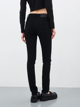 Утепленные женские джинсы зауженного кроя на флисе - Mossmore фото 20