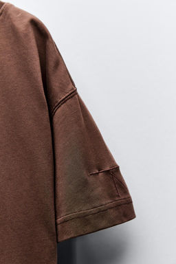 DEEP DYE SLOGAN T-SHIRT - Zara фото 8