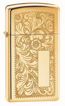 Зажигалка IPPO узкая Венецианская | Slim® Venetian® ZIPPO 1652B