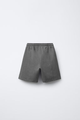 GRAFFITI TEXT STRAIGHT BERMUDA SHORTS - Zara фото 2