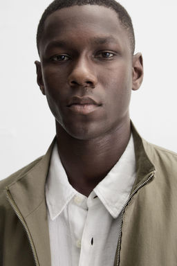 100% LINEN BOMBER JACKET - Zara фото 5