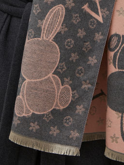 в составе ШЕРСТЬ и КАШЕМИР Большой, мягкий, теплый двусторонний палантин - Tantino фото 6