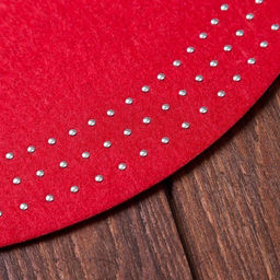 Салфетка сервировочная Доляна Стиль, цв.красный, d 38 cm  фото 2