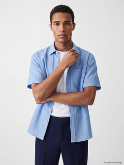 Regular Fit ?izgili Erkek G?mlek