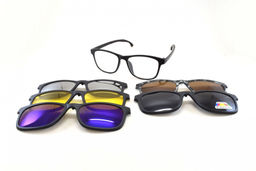 ОПРАВА SUN GLASSES POLARIZED 2515A C2 55-18-144 С НАСАДКАМИ+ЧЕХОЛ