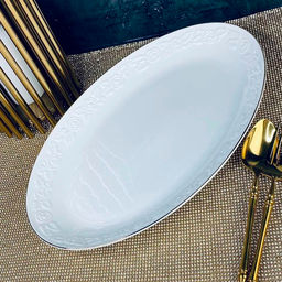 Овальное блюдо 36см БЕЛАЯ РОЗА в под.уп.(х8)Фарфор арт.109-156