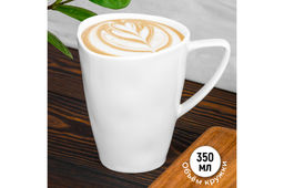 Кружка 350 мл 12*8,5*11 см "Колоранс" белая