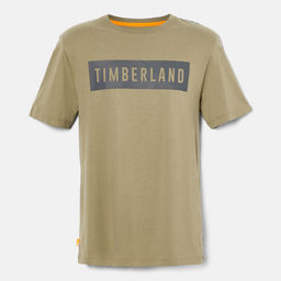Футболка Timberland T-Shirt Brand Carrier Linear Graphic Regular оливковая