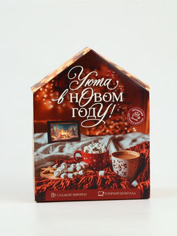 Подарочный набор Уюта в новом году : горячий шоколад 3 шт. ? 25 г, маршмеллоу 40 г, декор 17 г - Фабрика счастья фото 3