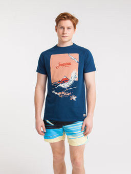 Футболка ЗАПОРОЖЕЦ Gora I Volna DARK NAVY  фото 2