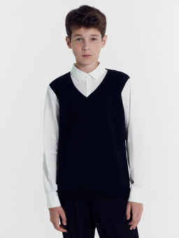 Джемпер для мальчиков в черном цвете - Mark formelle фото 3