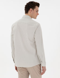 _a_la Slim Fit _izgili Uzun Kollu G_mlek