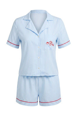 Mavi _izgili Shally Dokuma Pijama Tak_m_ THMSS26PT00206