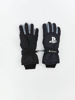 Playstation Bask?l? Erkek ?ocuk Kar Eldiveni