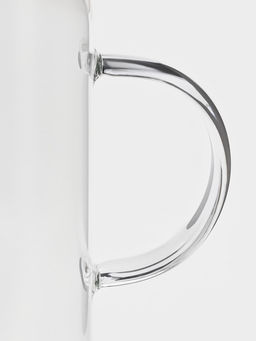 Кувшин для воды Magistro «Богема», 1.7 л, 10×27.5 см, с металлической крышкой, стекло, прозрачный, серебристая крышка