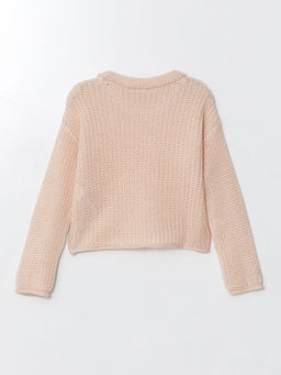 Bisiklet Yaka K?z ?ocuk Triko Kazak - Waikiki фото 2