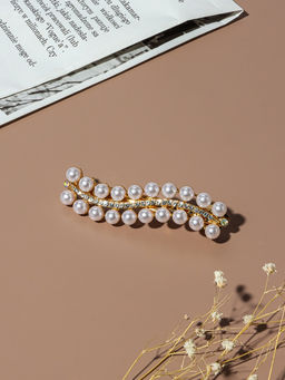 Цена за 2 шт. Заколка - автомат для волос «Олимпия», волна, 8.5 см