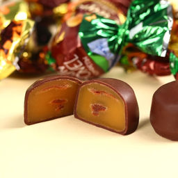 Коробка с двумя видами конфет и лентой "8 марта", 200 г