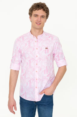 U. S. Polo Assn Мужская пудровая рубашка с длинным рукавом - U.s. polo assn фото 15