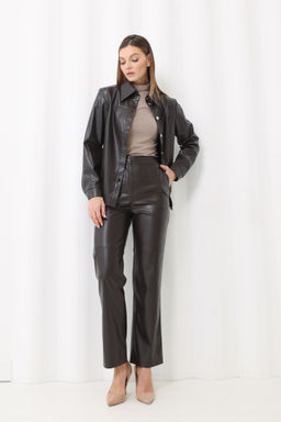 Рубашка из экокожи