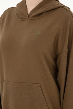 Женский свитшот цвета хаки Неожиданная скидка в корзине - U.s. polo assn фото 7